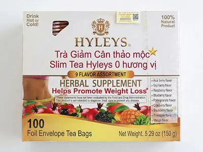 Tr&agrave; giảm c&acirc;n Hyleys Slim Tea 9 hương vị - B&iacute; quyết nhẹ nh&agrave;ng, an to&agrave;n để đạt v&oacute;c d&aacute;ng mơ ước.