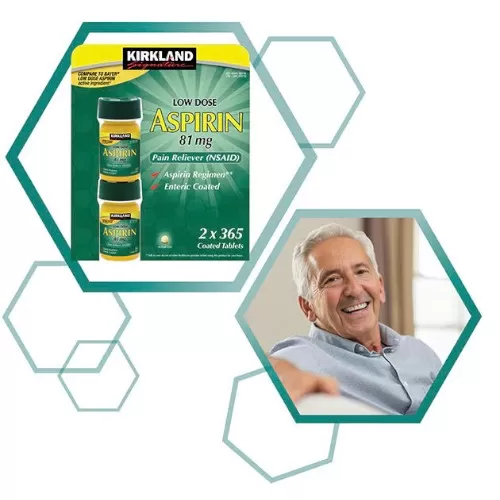 Viên uống giảm đau Kirkland Low Dose Aspirin 81mg - Set 2 x 365 viên
