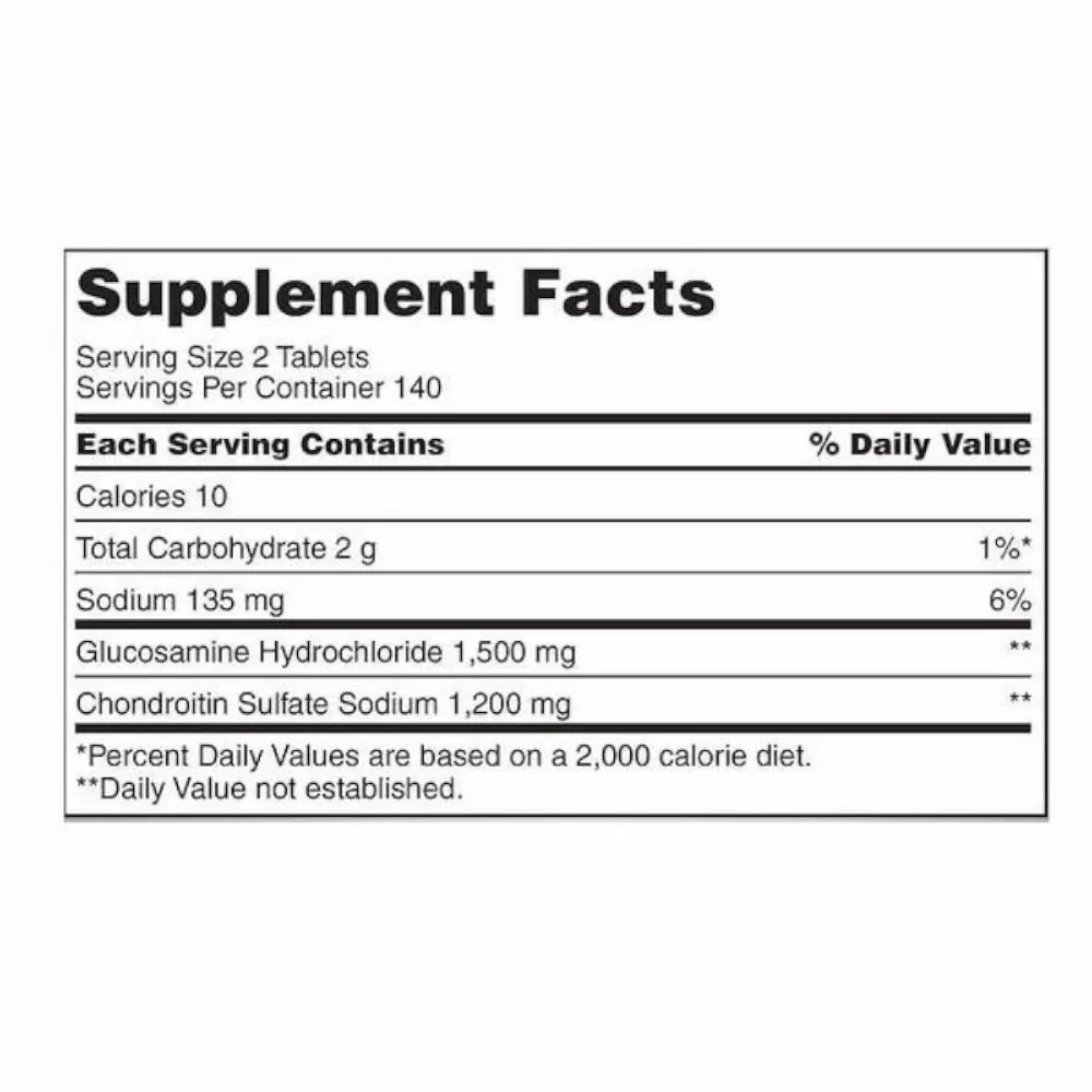 Viên uống bổ xương khớp Kirkland Glucosamine 1500mg & Chondroitin 1200mg | 280 viên