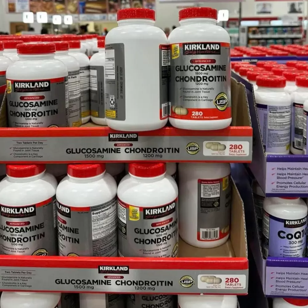 Viên uống bổ xương khớp Kirkland Glucosamine 1500mg & Chondroitin 1200mg | 280 viên