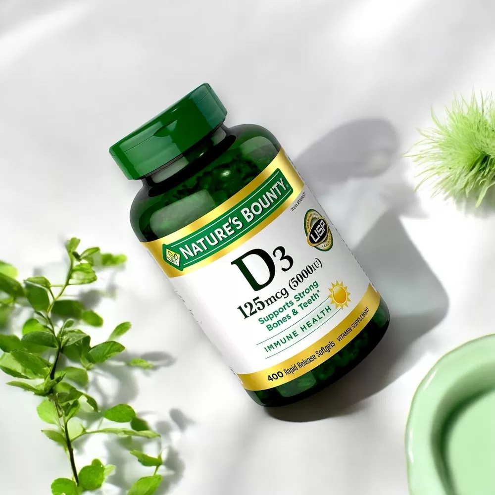 Viên Uống Vitamin Tổng Hợp Bổ Sung Vitamin D3 - Nature’s Bounty Vitamin D3 5000IU 400 Viên