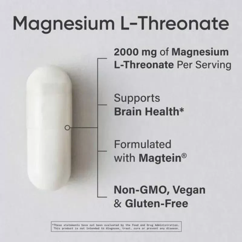 Magnesium Sports Research Magtein Magnesium L-Threonate 2000mg - 135 Viên