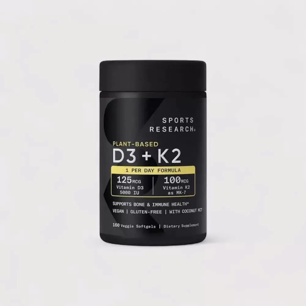 Viên hỗ trợ xương khớp Vitamin D3+K2 Sports Research | 160 viên