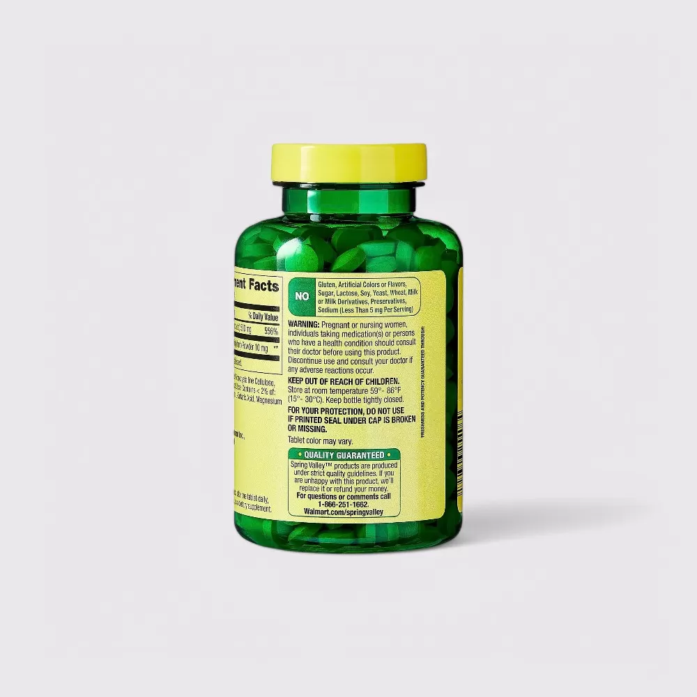 Viên uống Spring Valley Vitamin C With Natural Rose Hips 500mg | 200 viên