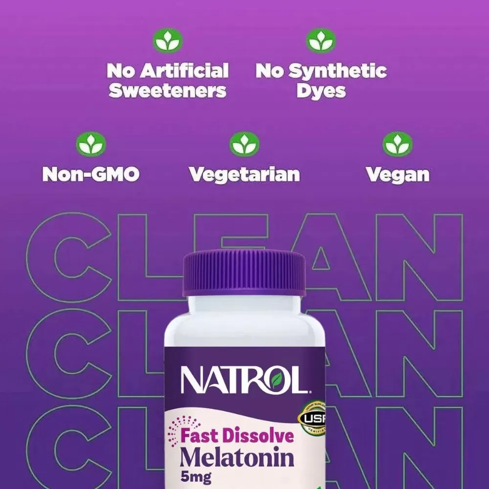 Viên Ngậm Hỗ Trợ Ngủ Ngon Natrol Melatonin 5mg 250 Viên (New 2025)