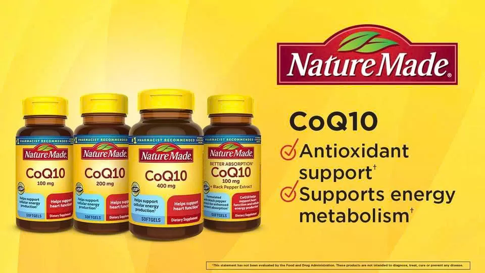 Hộp Nature Made CoQ10 400 mg – bổ sung CoQ10, chuẩn USP Verified, không gluten