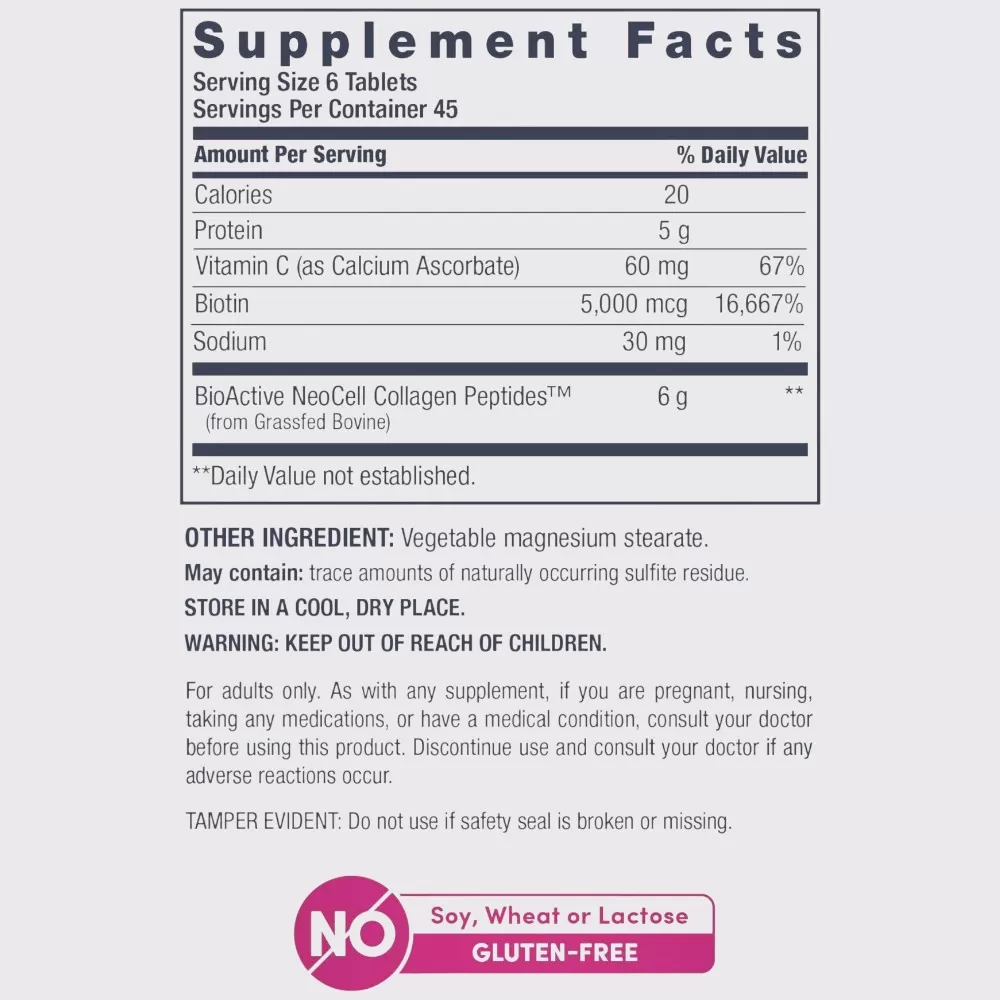 NeoCell Super Collagen + Vitamin C & Biotin Type 1-3