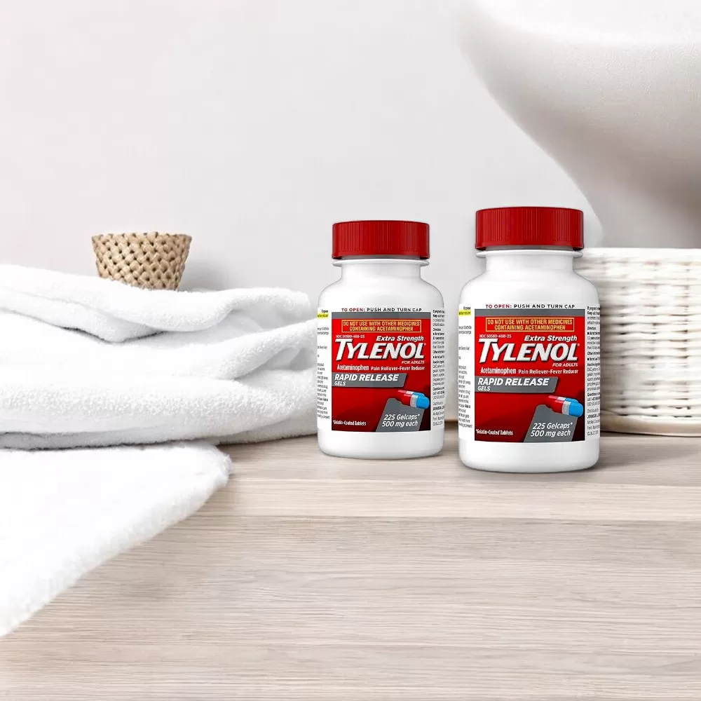 Viên Uống Giảm Đau Hạ Sốt Tylenol Extra Strength Rapid Release Gels 500mg | 100 viên