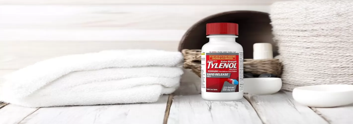 Viên Uống Giảm Đau Hạ Sốt Tylenol Extra Strength Rapid Release Gels 500mg | 100 viên