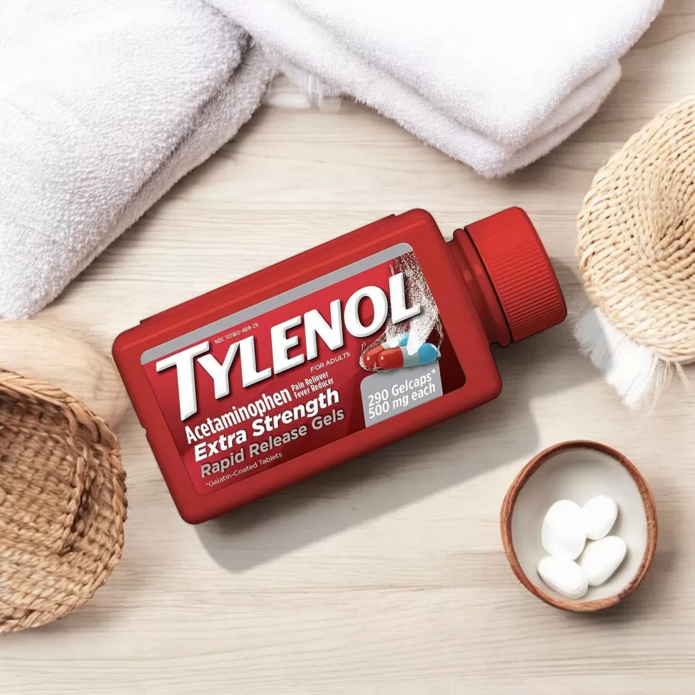 Viên Uống Giảm Đau Hạ Sốt Tylenol Extra Strength Rapid Release Gels 500mg | 290 viên
