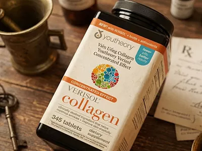 Viên uống Viên Uống Collagen Youtheory Verisol Concentrated Effect chính hãng đánh bay nỗi lo âu rủi ro khi sử dụng.