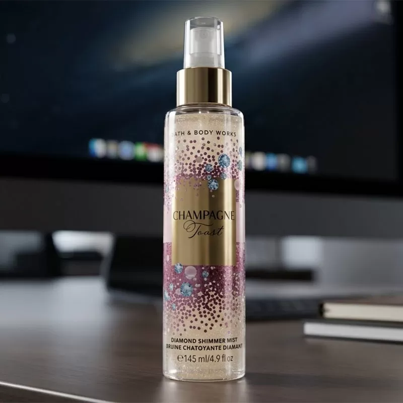 Xịt Thơm Toàn Thân Hạt Nhũ Champagne Toast - Bath & Body Works - 145ml