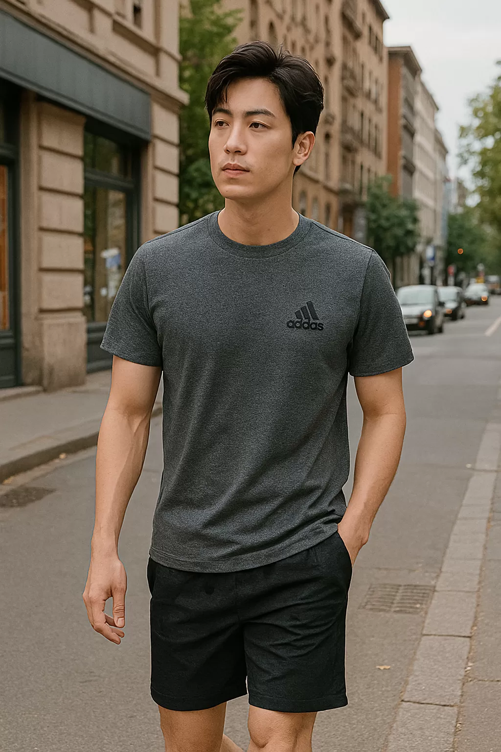 Áo Thun Adidas Men's AEROREADY Designed To Move Feelready Sport Tee - Xám / Size S
