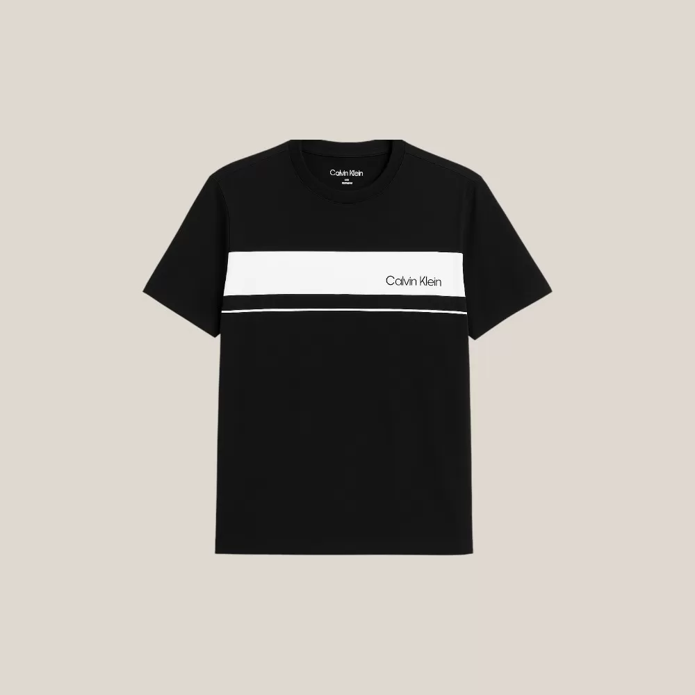 Áo Thun Calvin Klein Logo T-Shirt in Black for Men - Đen / Size S