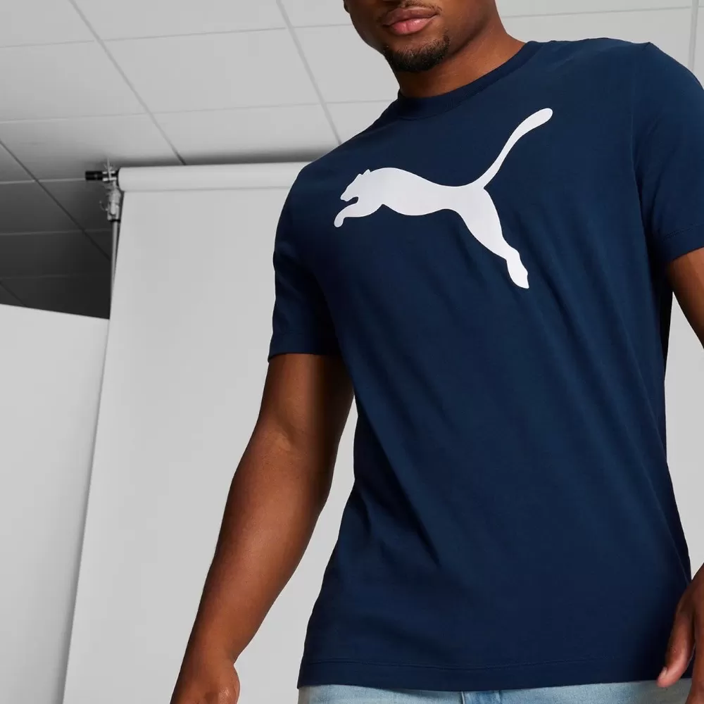 Áo Thun Puma Essentials Big Cat Men's Tee - Xanh Navy / Size S
