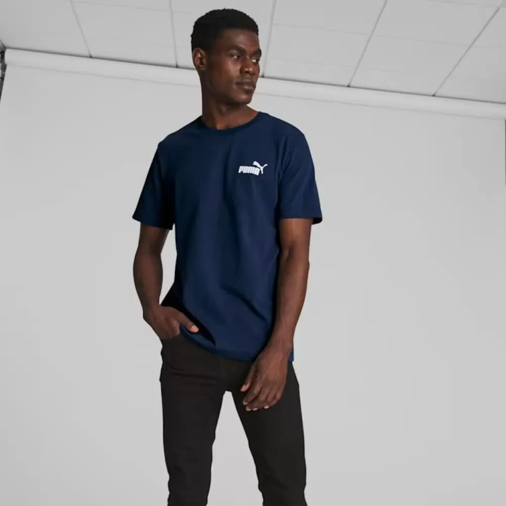 Áo Thun Puma Essentials No. 1 Logo Men's Tee - Xanh Navy / Size L