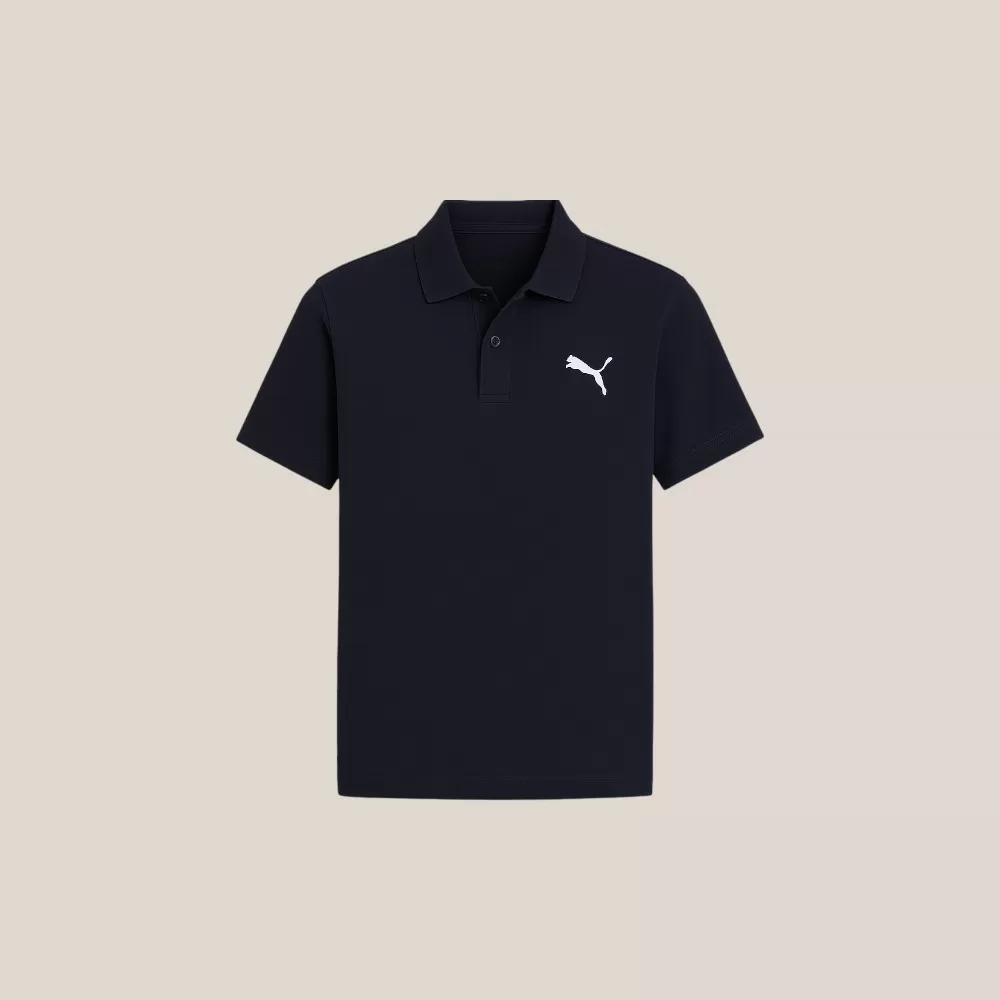 Áo Thun Puma Essentials Men's Pique Polo - Xanh Navy / Size M