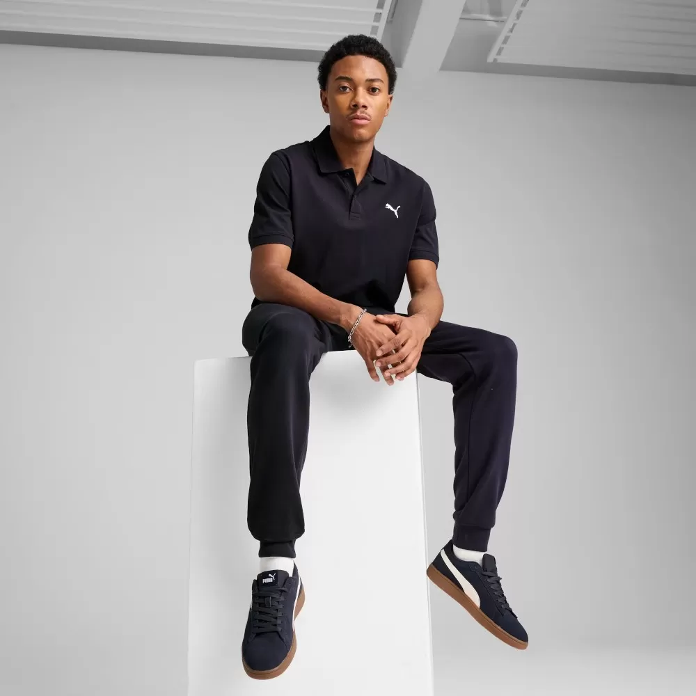 Áo Thun Puma Essentials Men's Pique Polo - Xanh Navy / Size M