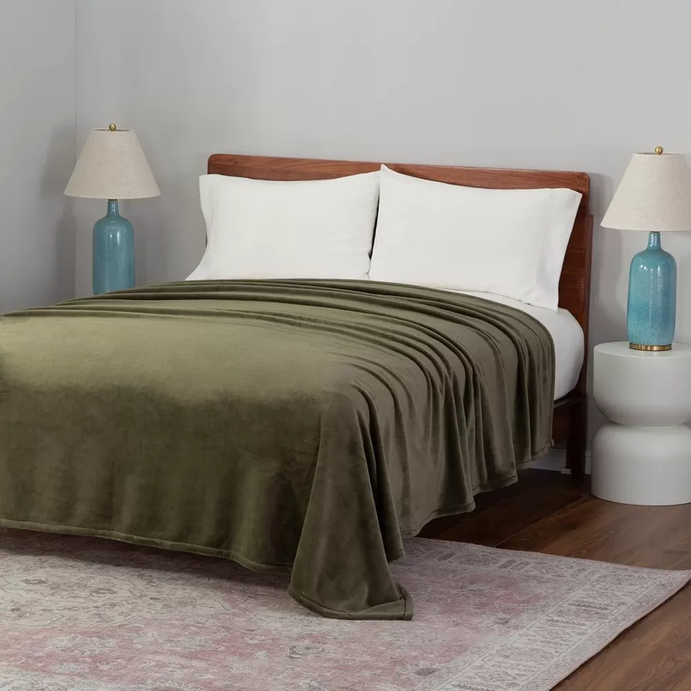 Chăn Berkshire Luxeloft Blanket - Queen Size, Green