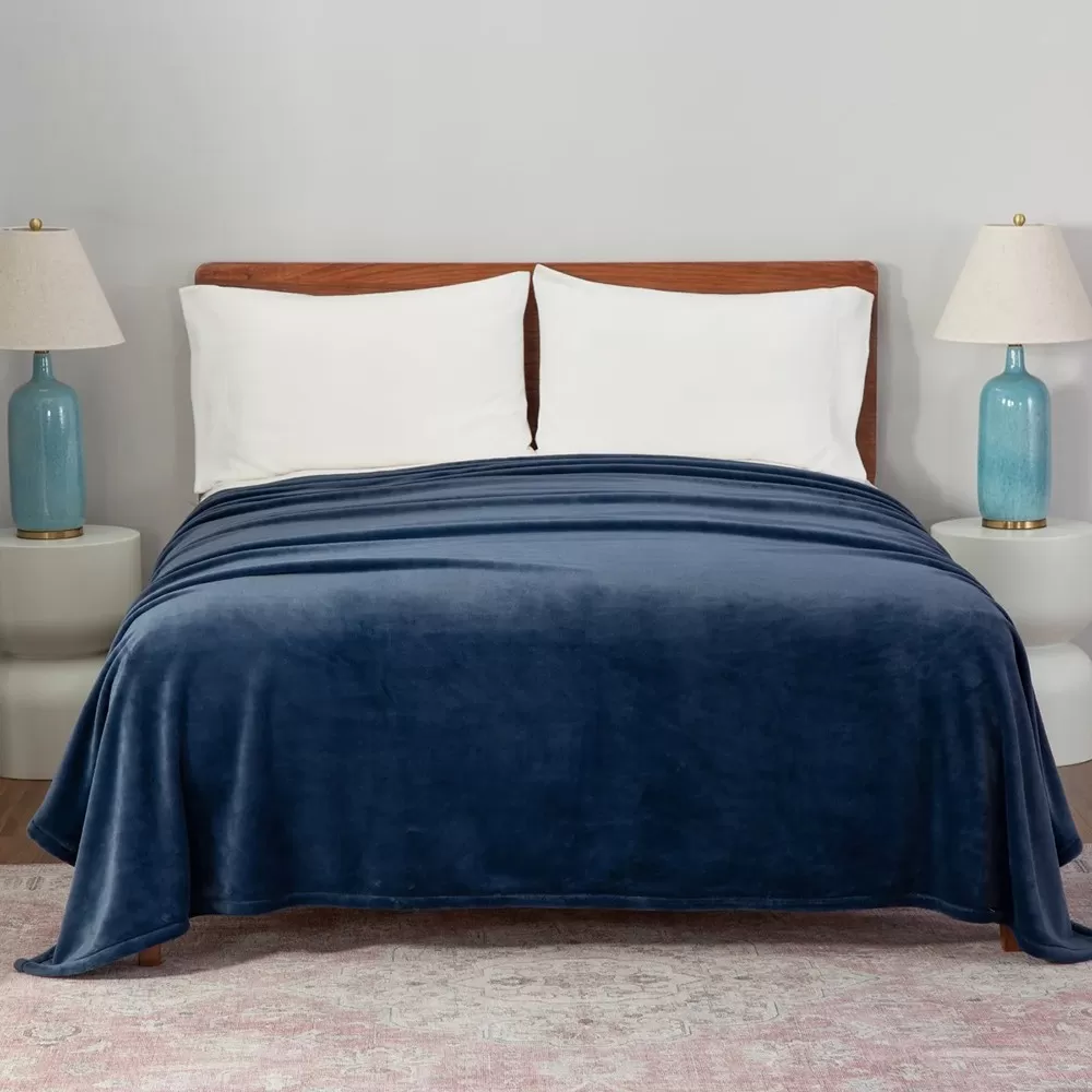 Chăn Berkshire Luxeloft Blanket - Queen Size, Navy