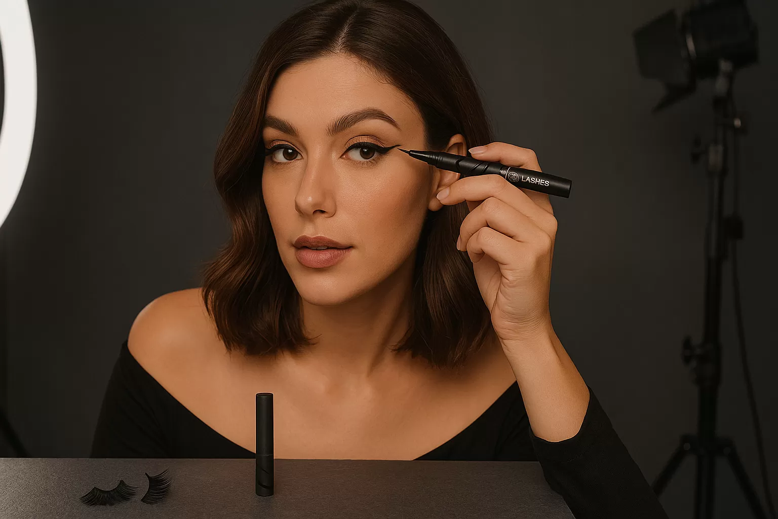 Bút Kẻ Mắt Nước Lilly Lashes Black Powerliner .03oz