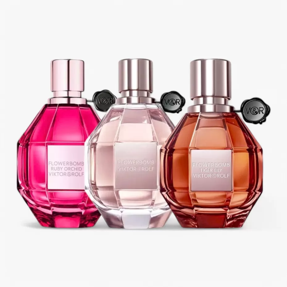 Set Nước Hoa Mini Viktor & Rolf: Flowerbomb, Flowerbomb Ruby Orchid, Flowerbomb Tiger Lily EDP ( 3x7ml )