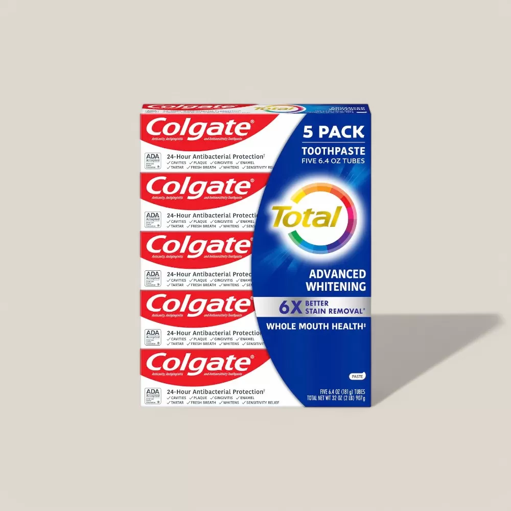 Kem Đánh Răng Colgate Total Advanced Whitening Toothpaste #Set 5 Tuýp