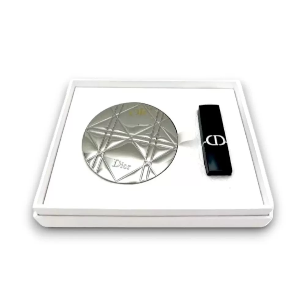 Set Son Dior Rouge & Dior Pocket Mirror Silver