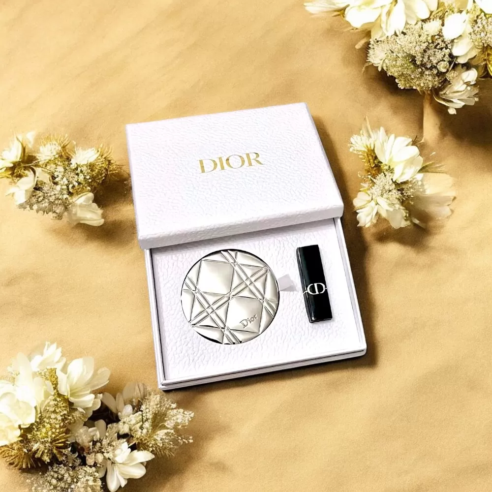 Set Son Dior Rouge & Dior Pocket Mirror Silver