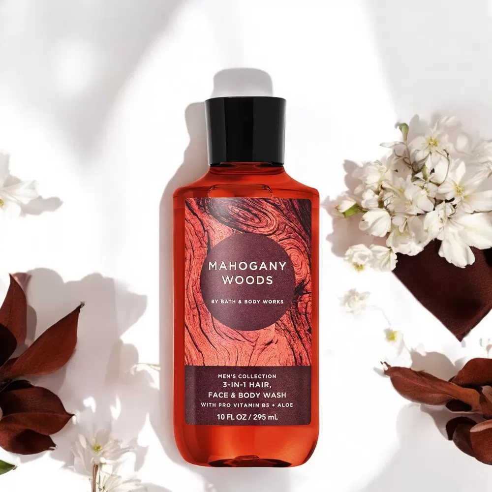 Dầu gội đầu - Sữa tắm 3 in 1 Bath and Body Work - Mahogany Woods