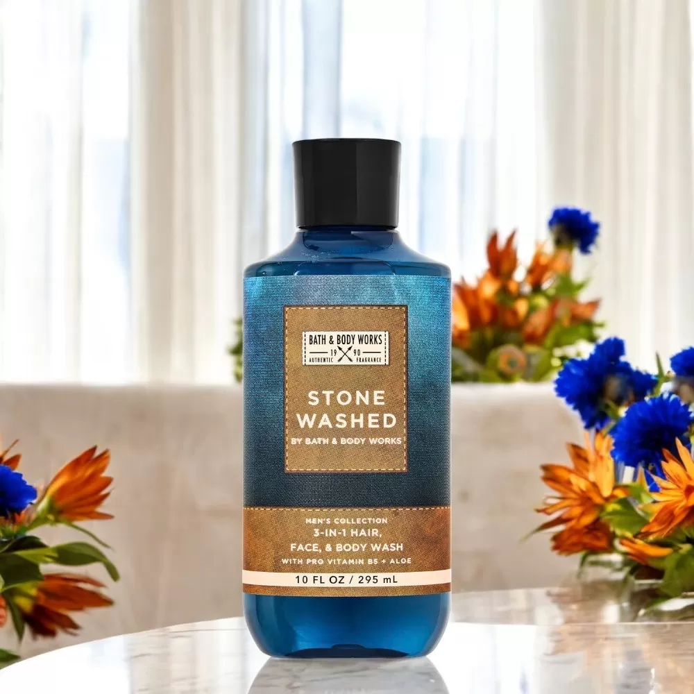 Dầu gội đầu - Sữa tắm 3 in 1 Bath and Body Work - Stone Washed