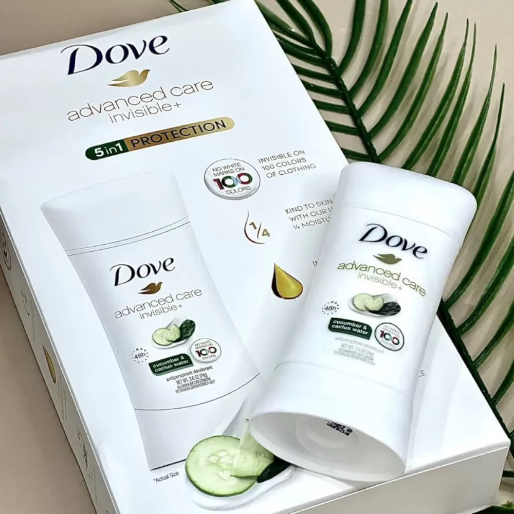 Lăn Khử Mùi Nữ Dove Advanced Care Invisible + Antiperspirant Deodorant #Set 4 pack