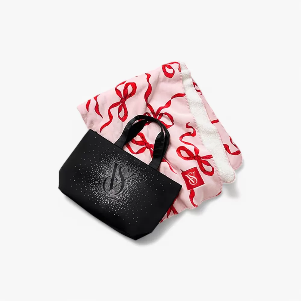 Victoria Secret Shine Tote Bag And Sherpa Blanket Black Friday 2024