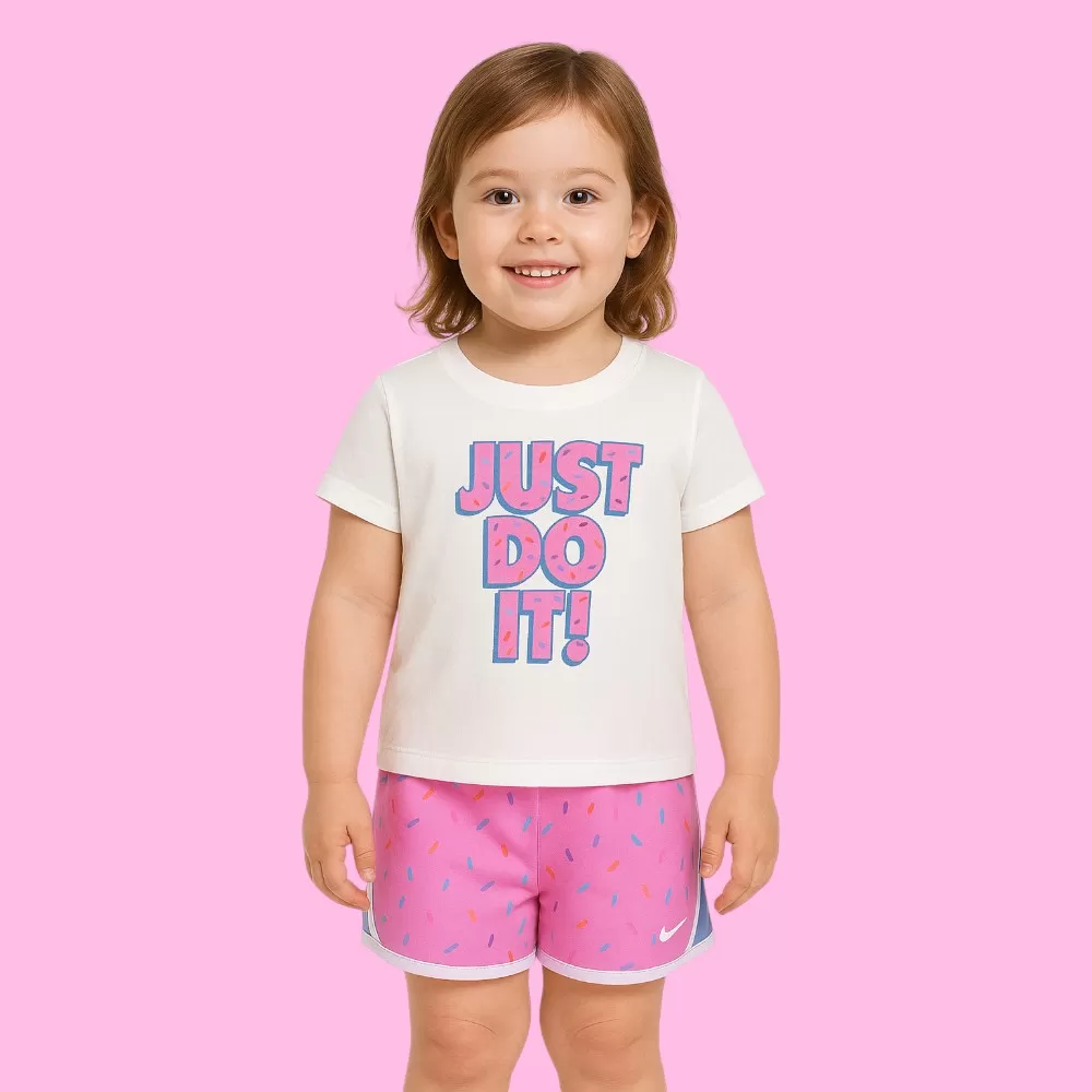 Toddler Girls Dri-FIT Sprinter Short Sleeve Tee and Shorts Set