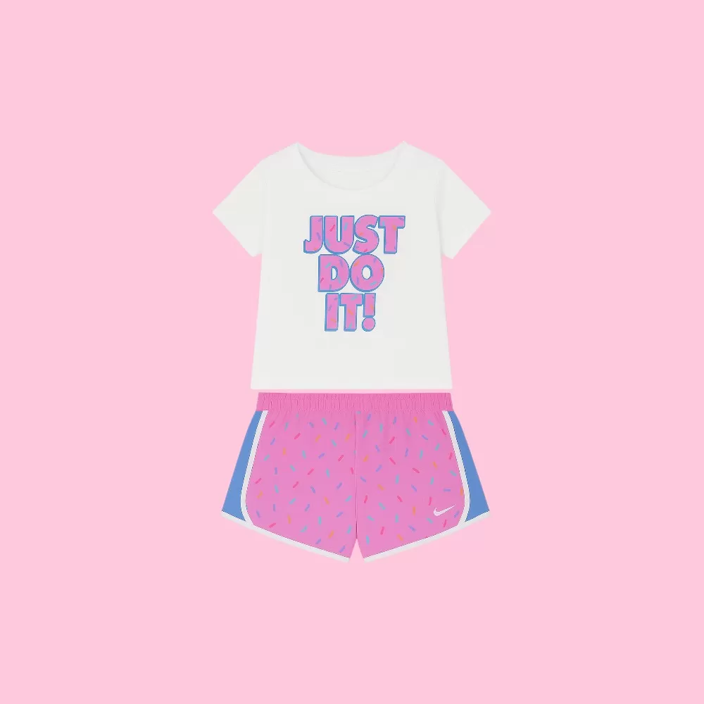 Toddler Girls Dri-FIT Sprinter Short Sleeve Tee and Shorts Set