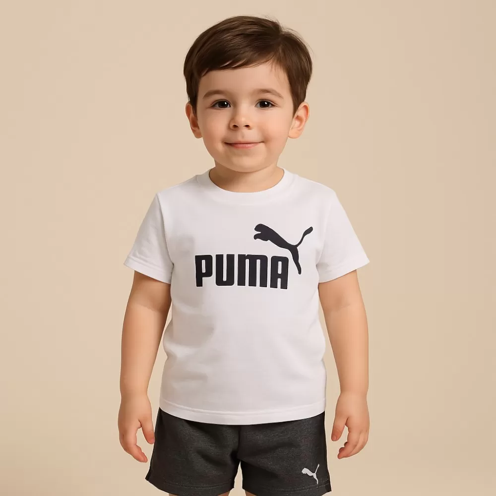 Puma Kid Logo Black and White