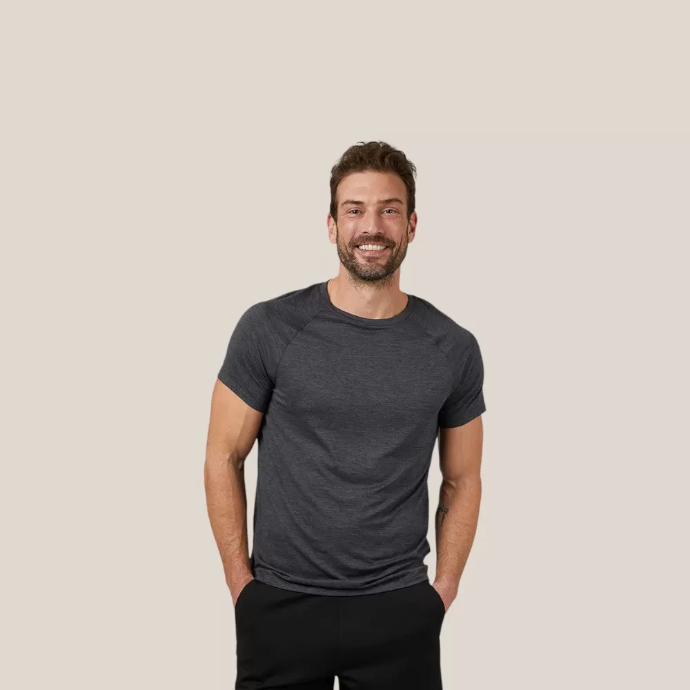 Áo Thun Nam Men's Cool Active T-Shirt | Xám Đen | Size M