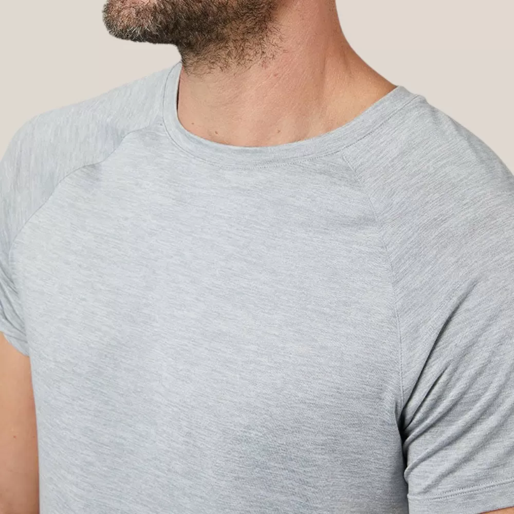 Áo Thun Nam Men's Cool Active T-Shirt | Xám Trắng | Size M