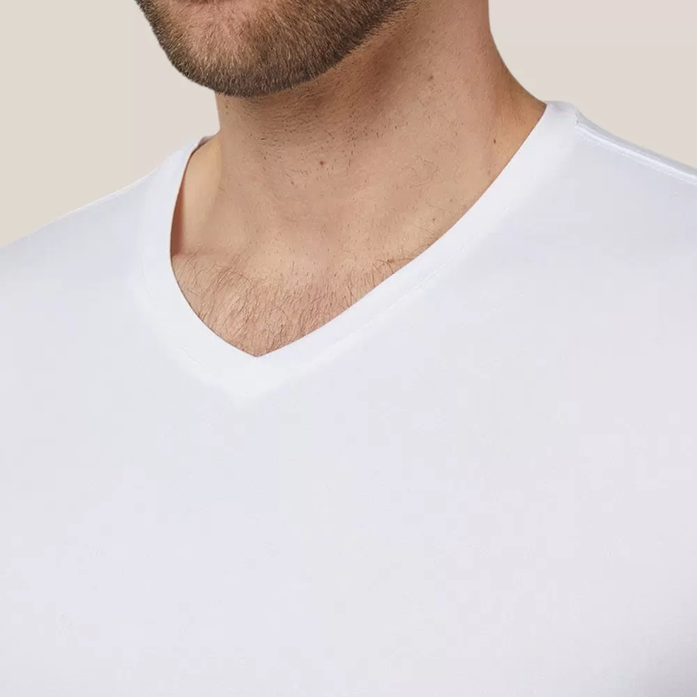 Áo Thun Nam 32 Degrees Men's Cool Classic Vneck T-Shirt | Trắng | Size: M