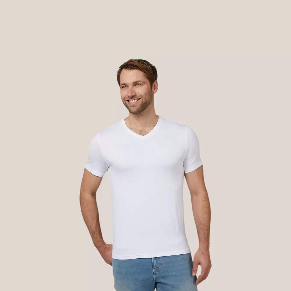 Áo Thun Nam 32 Degrees Men's Cool Classic Vneck T-Shirt | Trắng | Size: M