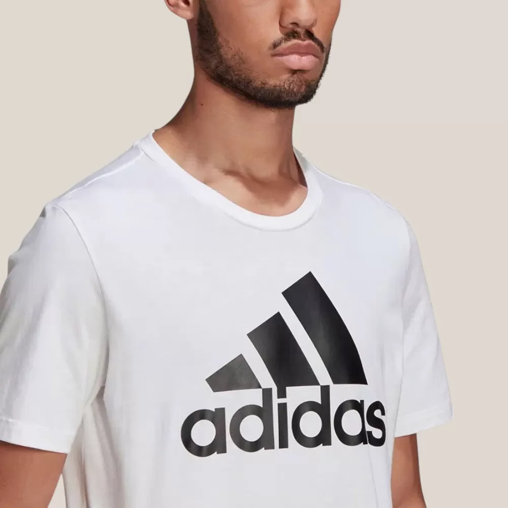 Áo Thun Nam Adidas Essentials Big Logo T-Shirt | Trắng | Size S