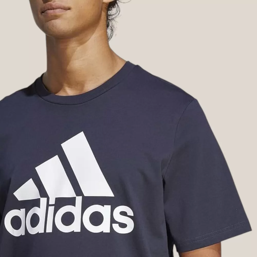 Áo Thun Nam Adidas Essentials Big Logo T-Shirt | Xanh Navy | Size M