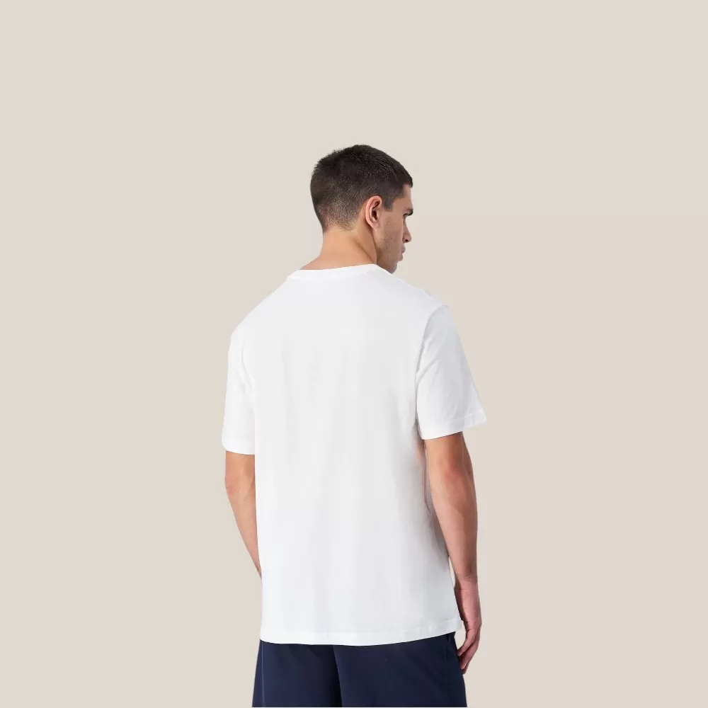 Áo Thun Nam Champion Big Logo Cotton Jersey T-Shirt | Trắng | Size M