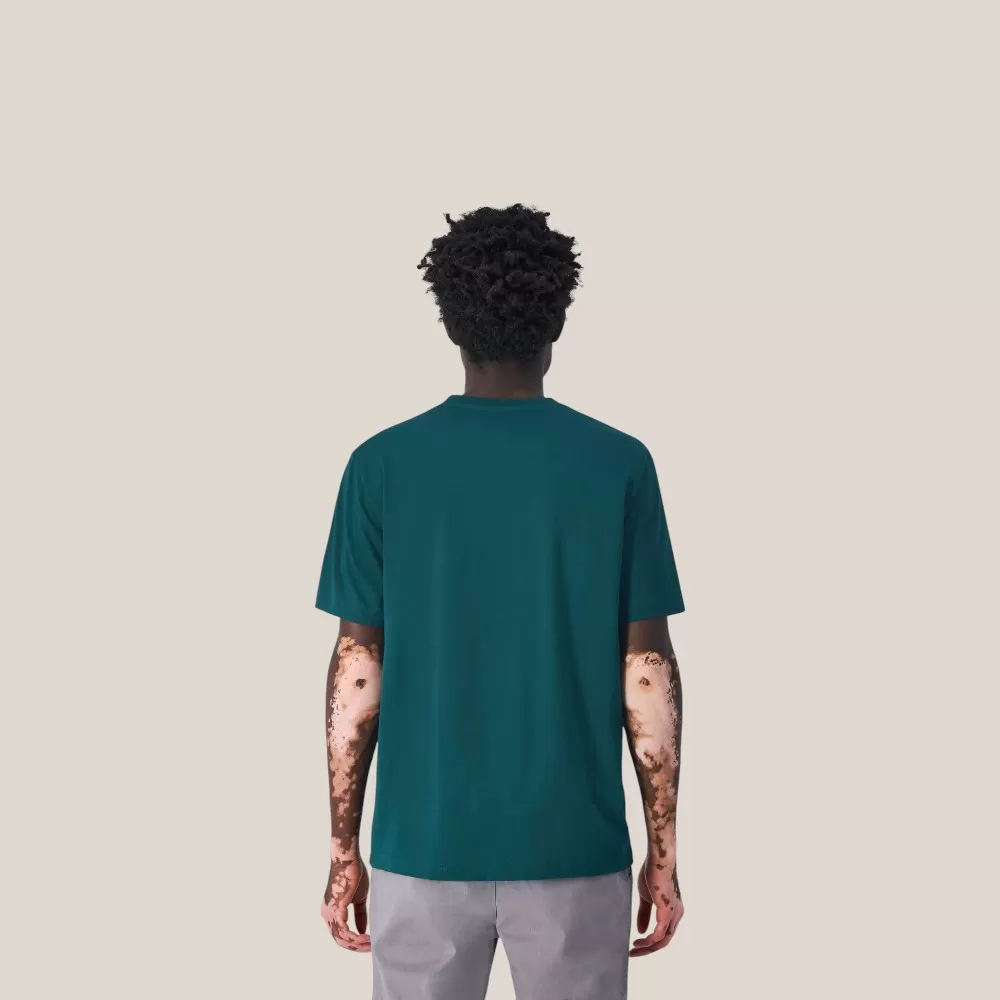 Áo Thun Nam Champion Big Logo Cotton Jersey T-Shirt | Xanh Lá | Size M