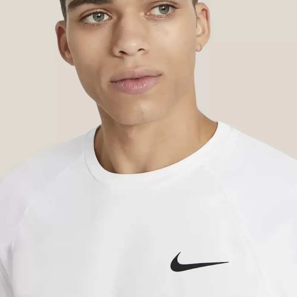 Áo Thun Nike Swim Essential Men's SS Hydroguard Shirt | Trắng | Size S