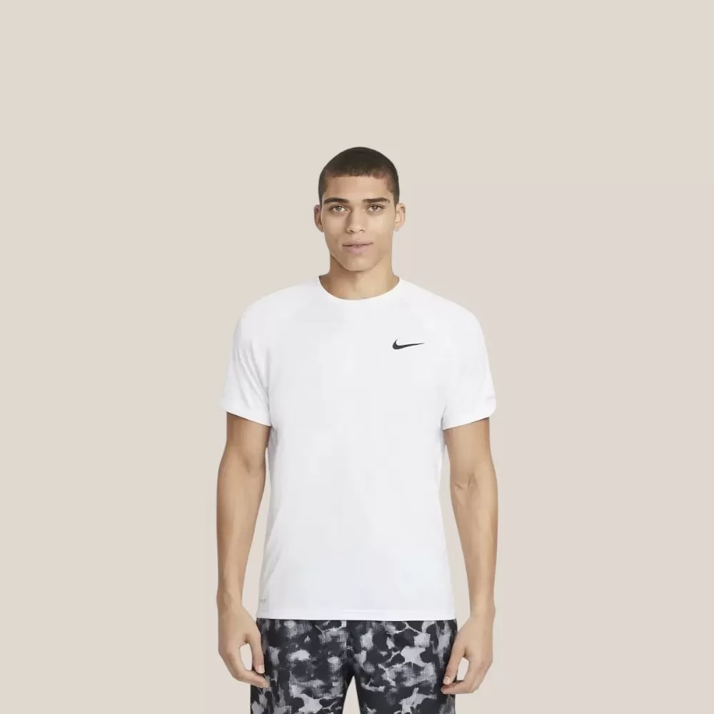 Áo Thun Nike Swim Essential Men's SS Hydroguard Shirt | Trắng | Size S