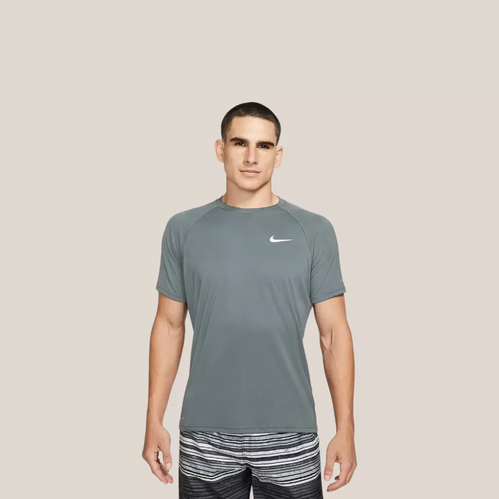 Áo Thun Nike Swim Essential Men's SS Hydroguard Shirt | Xám | Size M