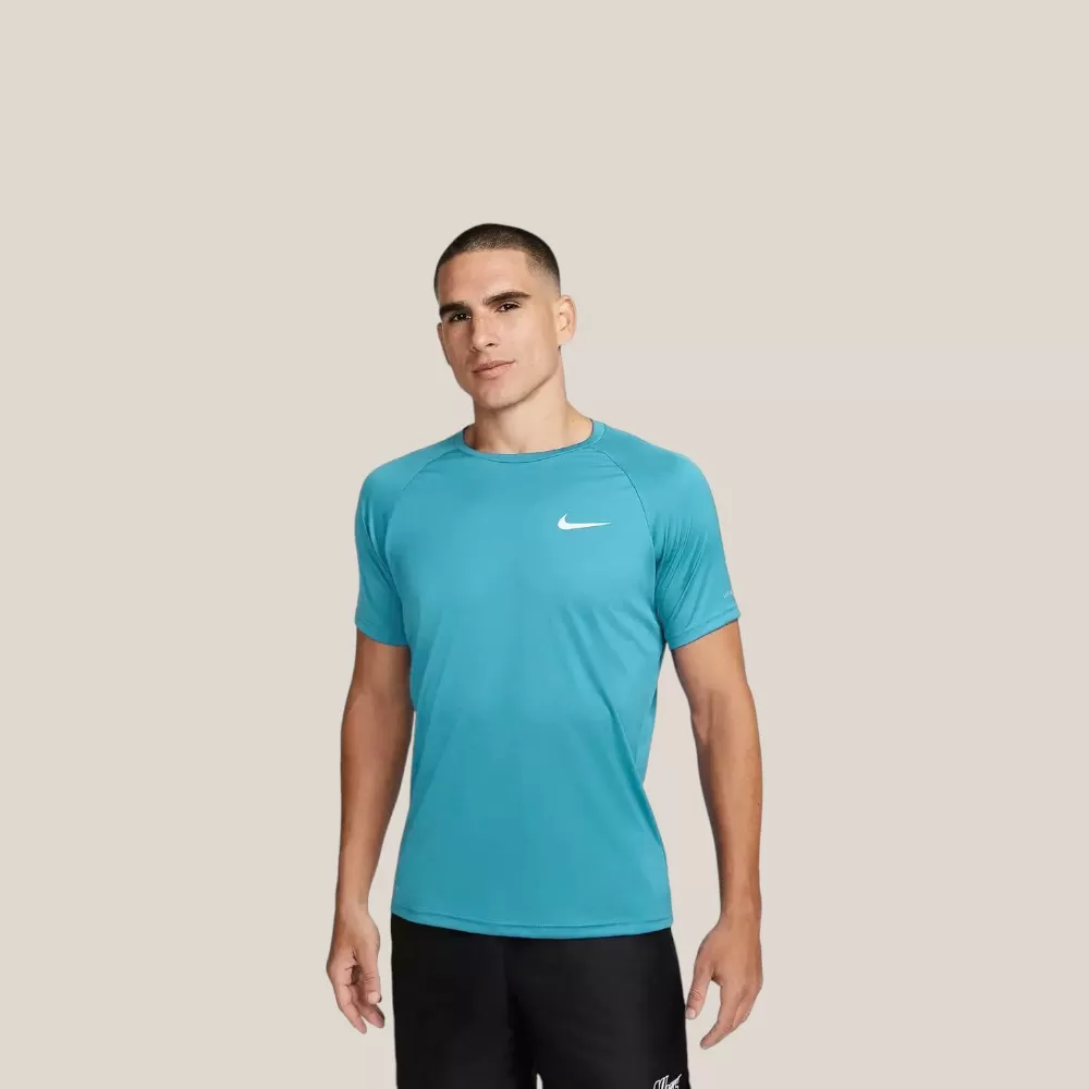 Áo Thun Nike Swim Essential Men's SS Hydroguard Shirt | Xanh Dương Nhạt | Size M