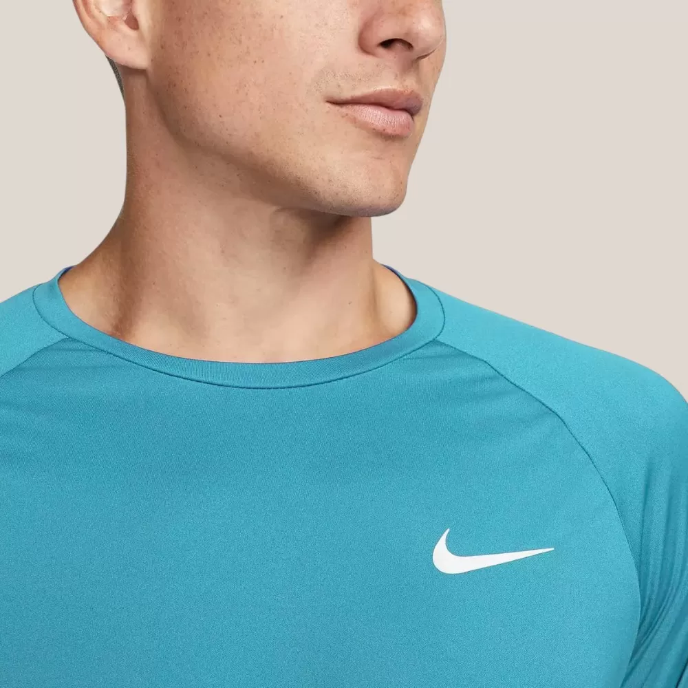 Áo Thun Nike Swim Essential Men's SS Hydroguard Shirt | Xanh Dương Nhạt | Size M