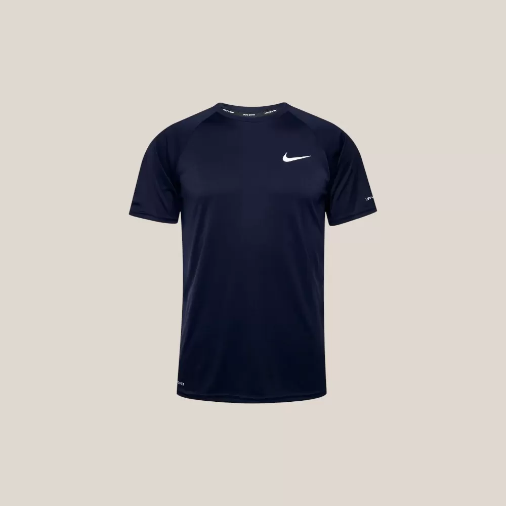 Áo Thun Nike Swim Essential Men's SS Hydroguard Shirt | Xanh Navy | Size M